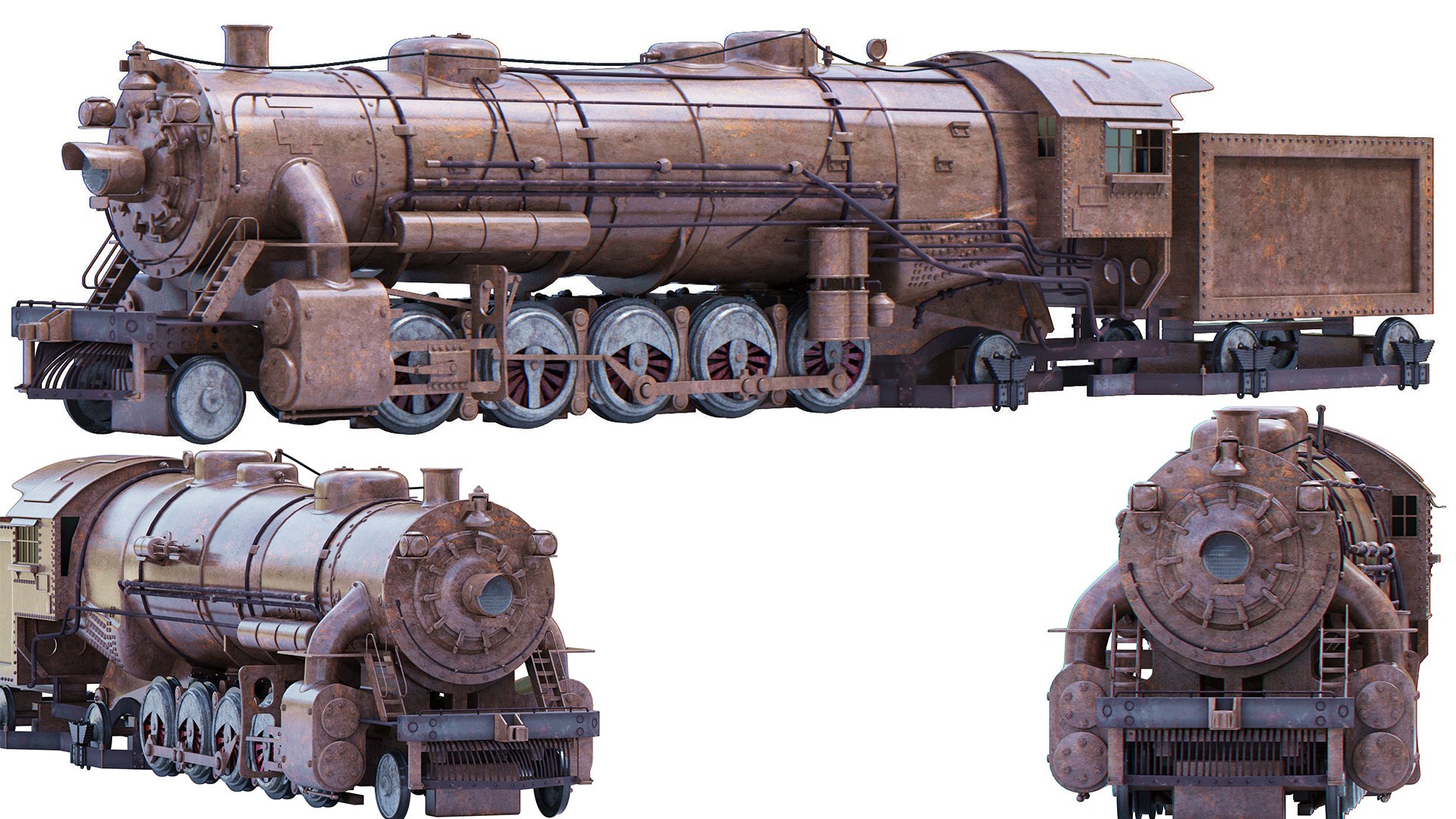 Locomotive 3D Model - TurboSquid 2338187