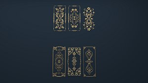 cartouche corbel decor 3D model