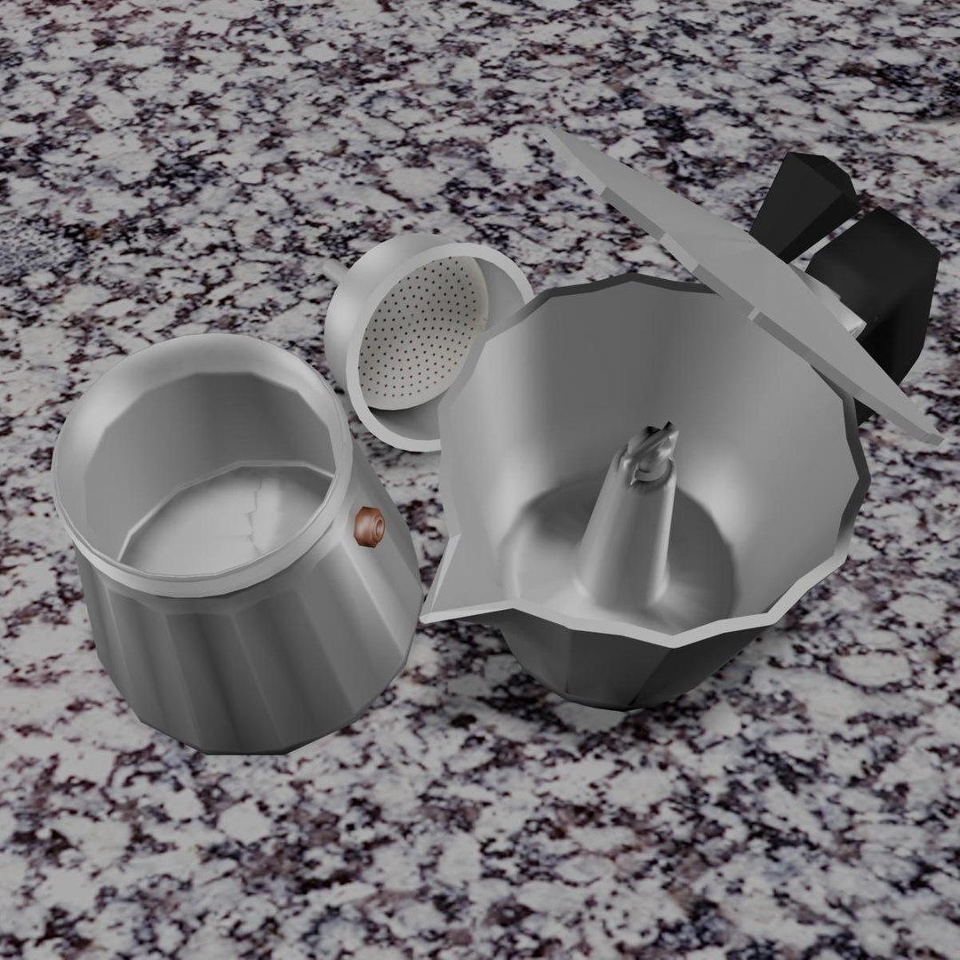 Italian Coffee Kettle 3d Max