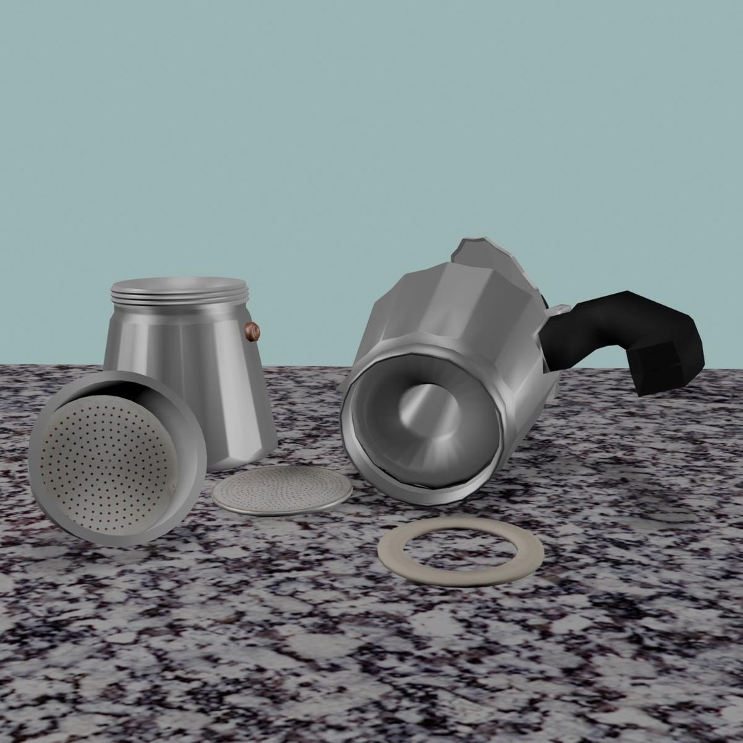 Italian Coffee Kettle 3d Max