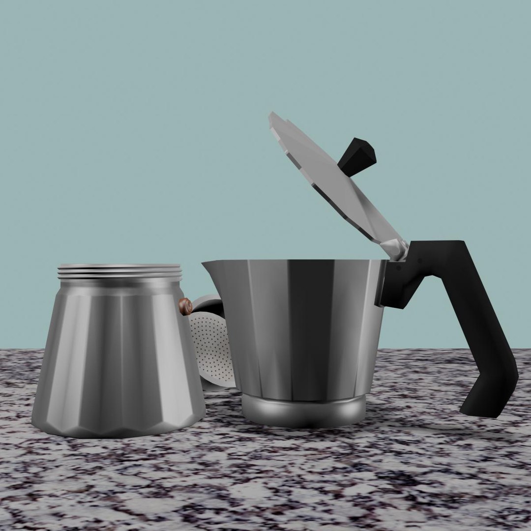 Italian Coffee Kettle 3d Max