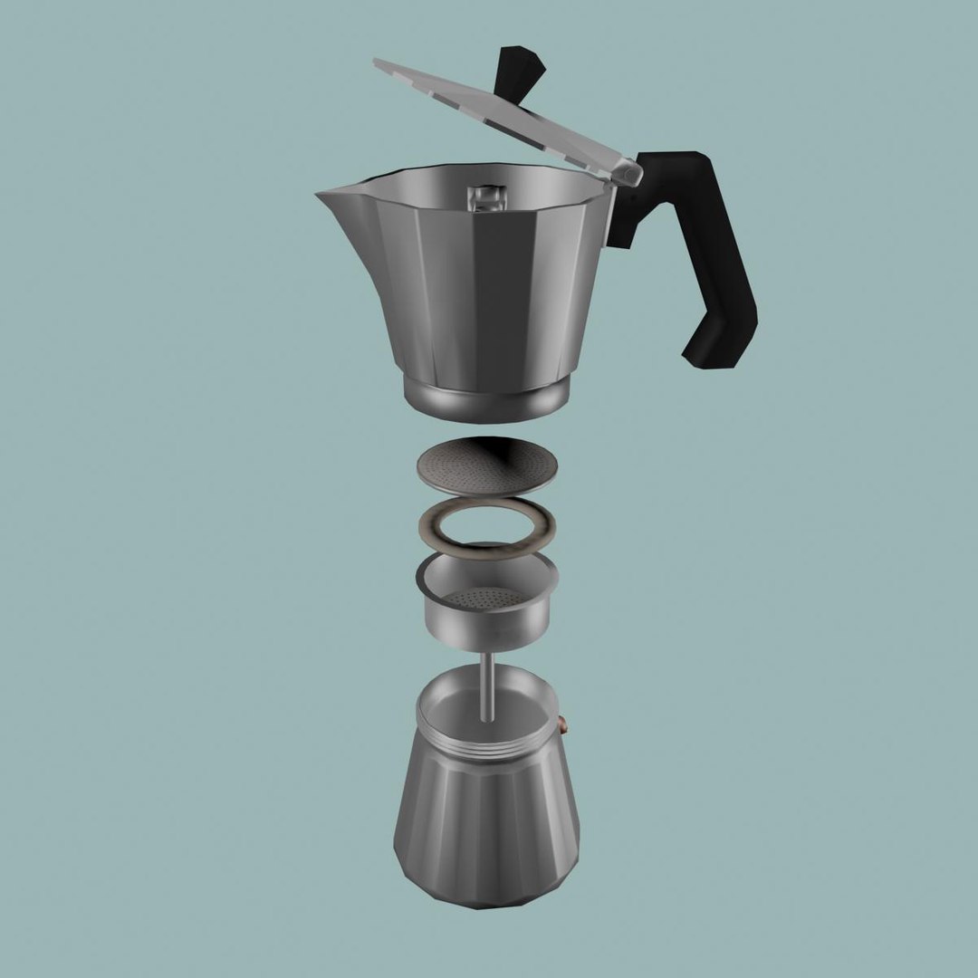 Italian Coffee Kettle 3d Max