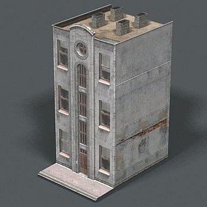 Building 001 with High Resolution Texture