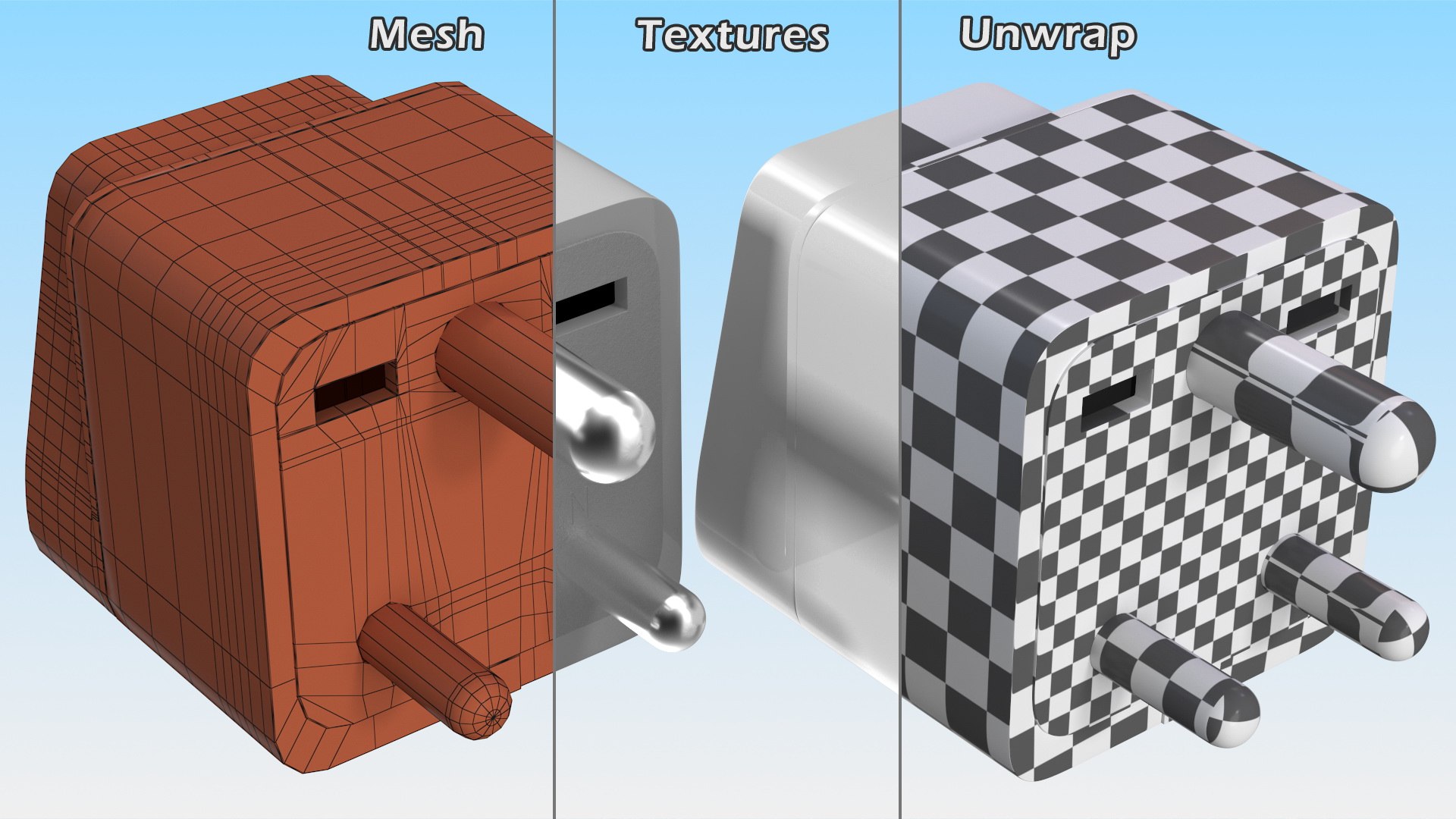 Electrical Plug Adapters Collection 6 3D model https://p.turbosquid.com/ts-thumb/B9/WFzGMH/7m/electricalplugadapterscollection63dmodel020/jpg/1690780685/1920x1080/fit_q87/7f4940f7d0cc6ef00a7ac6c5ade5dd72fdc25172/electricalplugadapterscollection63dmodel020.jpg