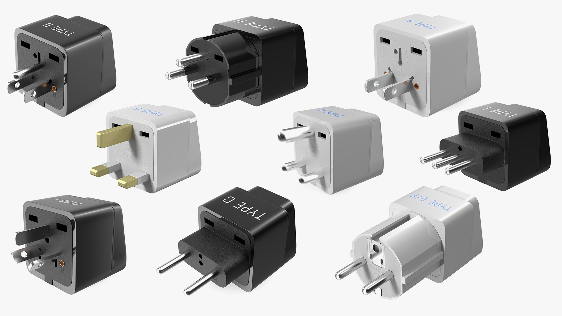 Electrical Plug Adapters Collection 6 3D model https://p.turbosquid.com/ts-thumb/B9/WFzGMH/Yv/electricalplugadapterscollection63dmodel001/jpg/1690779325/1920x1080/fit_q87/75169773fce03b5b3929d8f6408bfa61346e288b/electricalplugadapterscollection63dmodel001.jpg