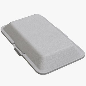 3D model Take Away Food Styrofoam Box