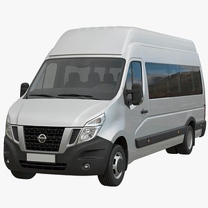 3D Nissan NV400 Passenger Minibus MAXI model