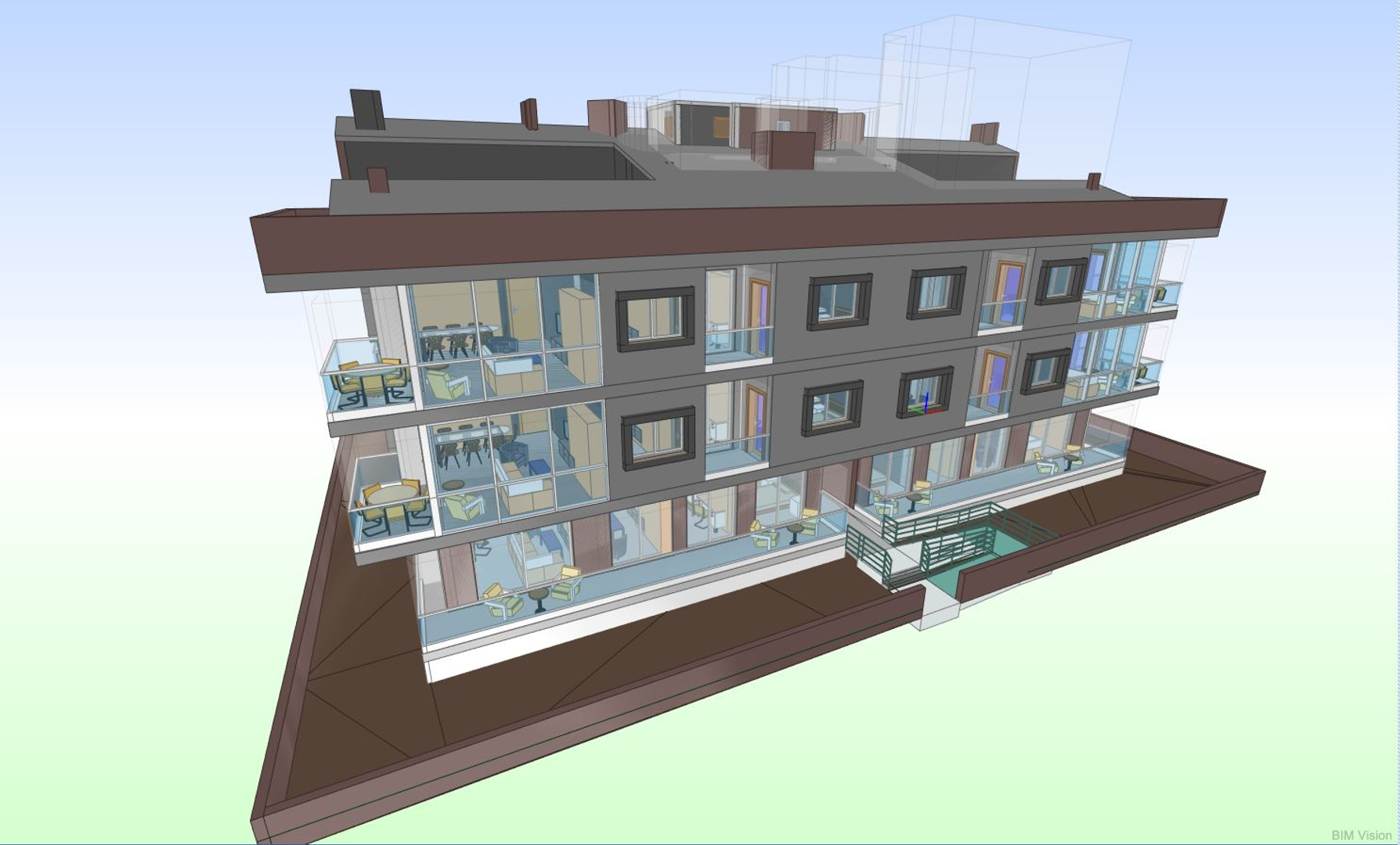 modelo 3d Apartamento con 12 Condominios REVIT - TurboSquid 1358289