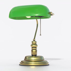 3D model Bankers Lamp