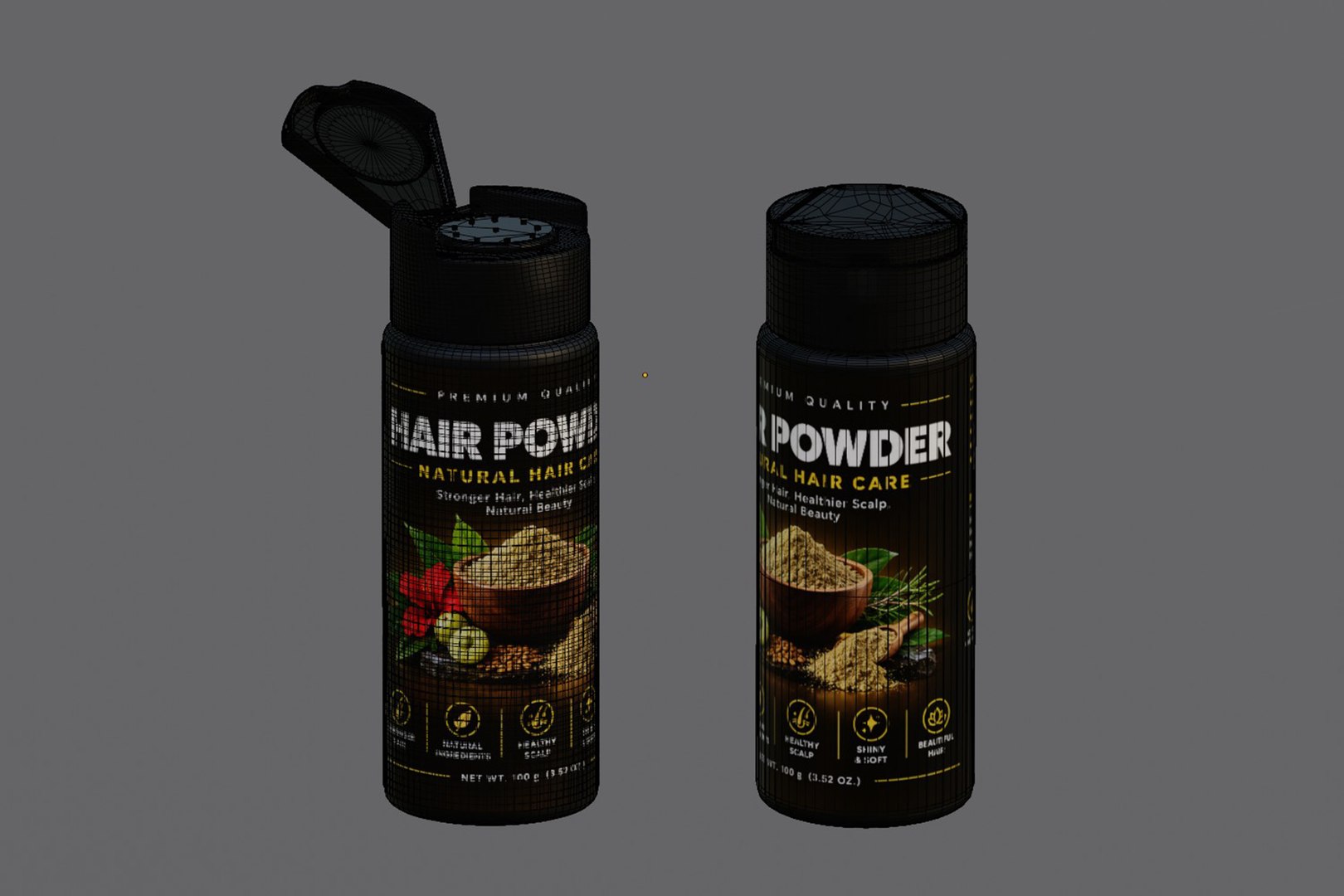 Powder Shaker Bottle 3D Model - TurboSquid 2641817