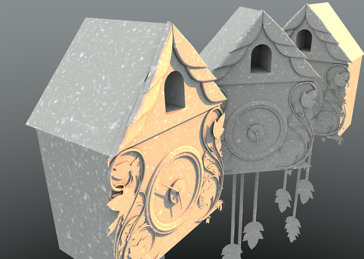 Cuckoo Clock C4d