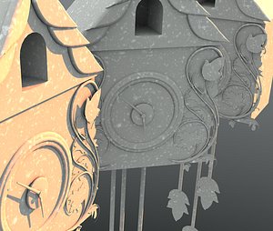 cuckoo clock c4d