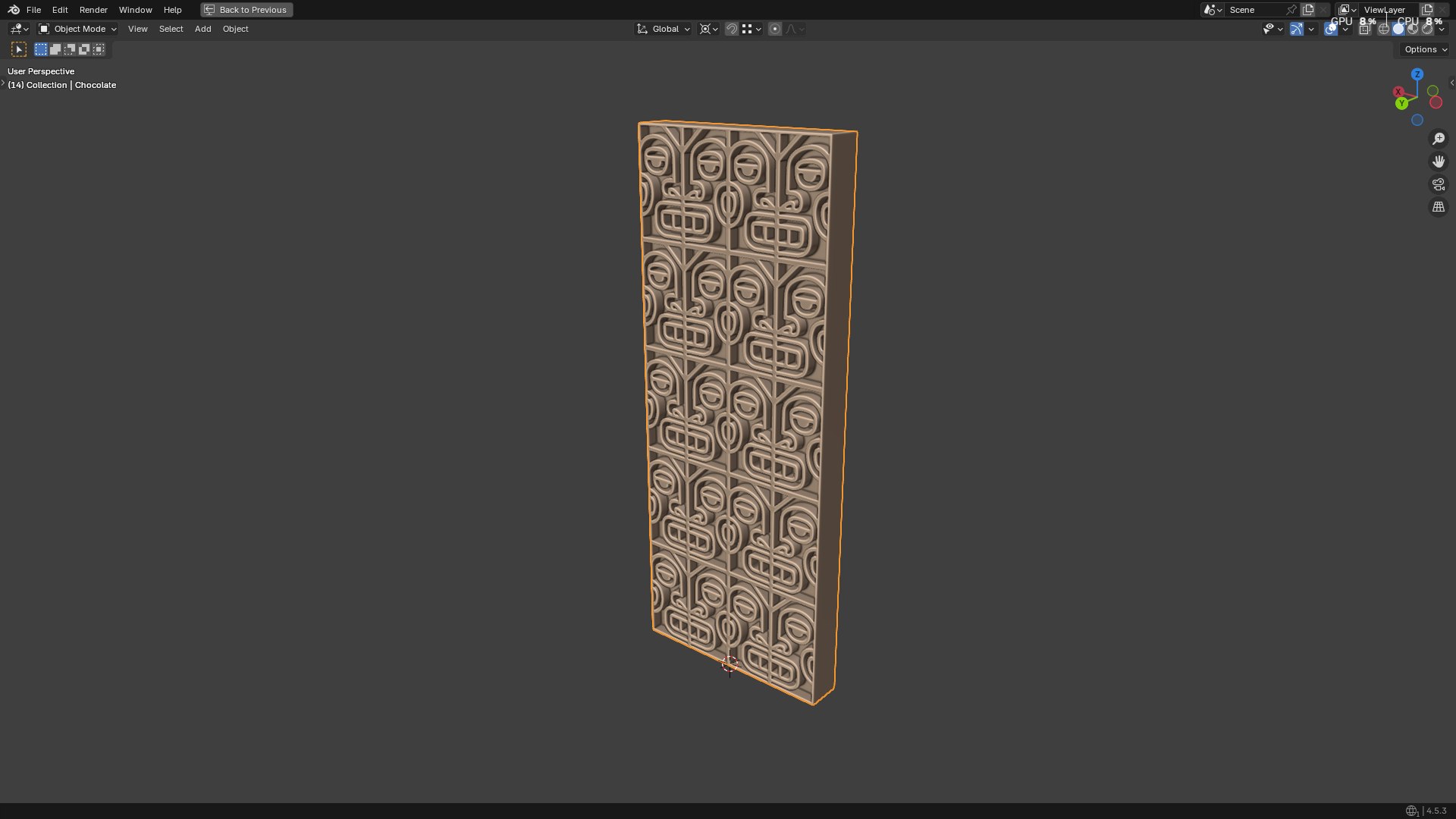 Chocolate Bar PBR 3D https://p.turbosquid.com/ts-thumb/B9/hG0l5x/5p/screenshot20251018155909/png/1760784975/1920x1080/fit_q87/9c9f3c260f9adf2e72ef9a3dd8c3c4df6f12c68a/screenshot20251018155909.jpg