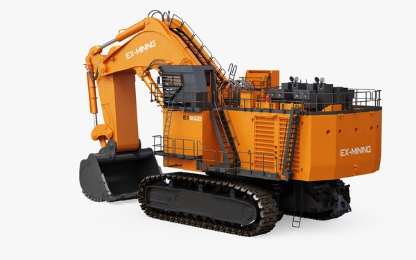 modelo 3d Mining Excavator Backhoe Generic - TurboSquid 2047759