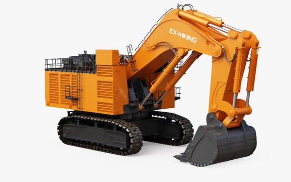 modelo 3d Mining Excavator Backhoe Generic - TurboSquid 2047759