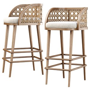 Rimma rattan bar stool DS67