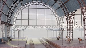Railway Station 3D