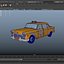 New York Retro Taxi Cab 3D model