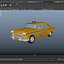 New York Retro Taxi Cab 3D model