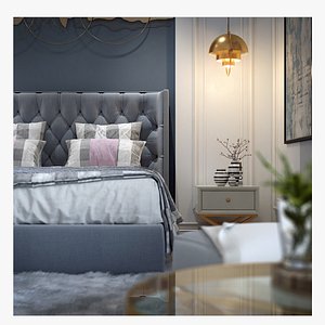 bed room bedroom 3D model