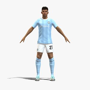 3D Rigged Matheus Nunes Manchester City 2024