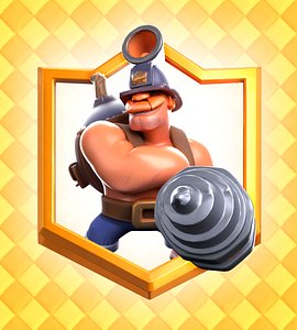 3D Clash Royale Mighty Miner Card