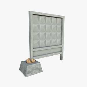 Concrete fence