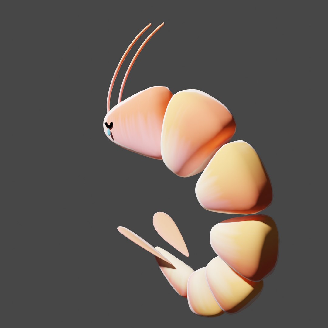 3D Shrimp Model - TurboSquid 2033747
