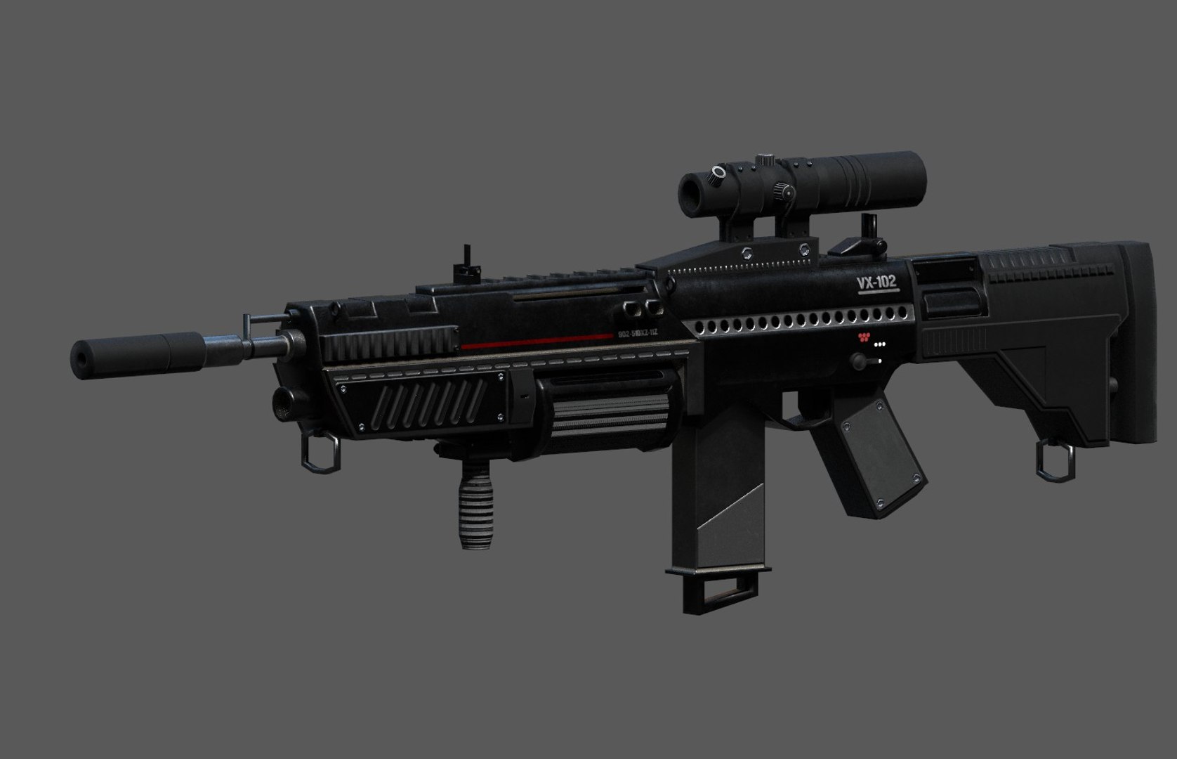 3d Assault Rifle - Turbosquid 1215305