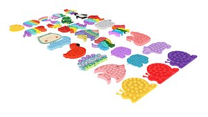 Animal Pop It Fidget Toys Set model