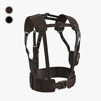 Leather Harness Tactical Shoulder Holster with Knife 2 Colors
