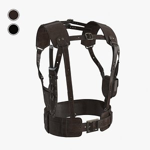 Leather Harness Tactical Shoulder Holster with Knife 2 Colors