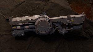 Burst Canon 3D model