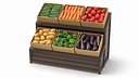 Supermarket Vegetables Display