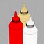 Bouteilles de sauce