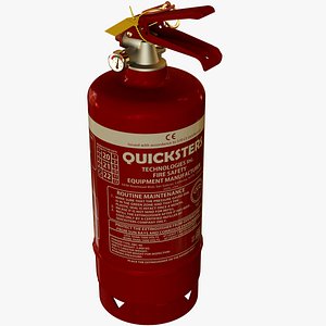 3D Medium Size Fire Extinguisher