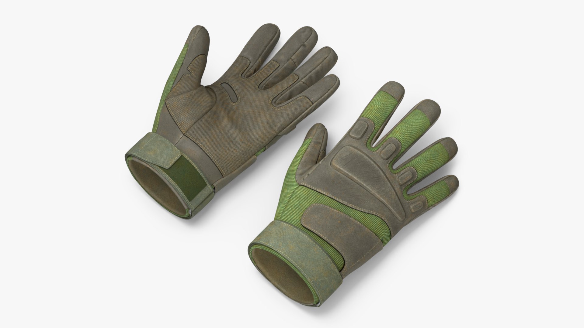Tactical Military Gloves 3D model preview