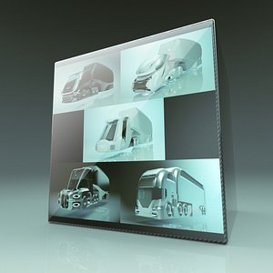 5 in 1 Cheap and Cool Hover Truck Collection 02 3D model