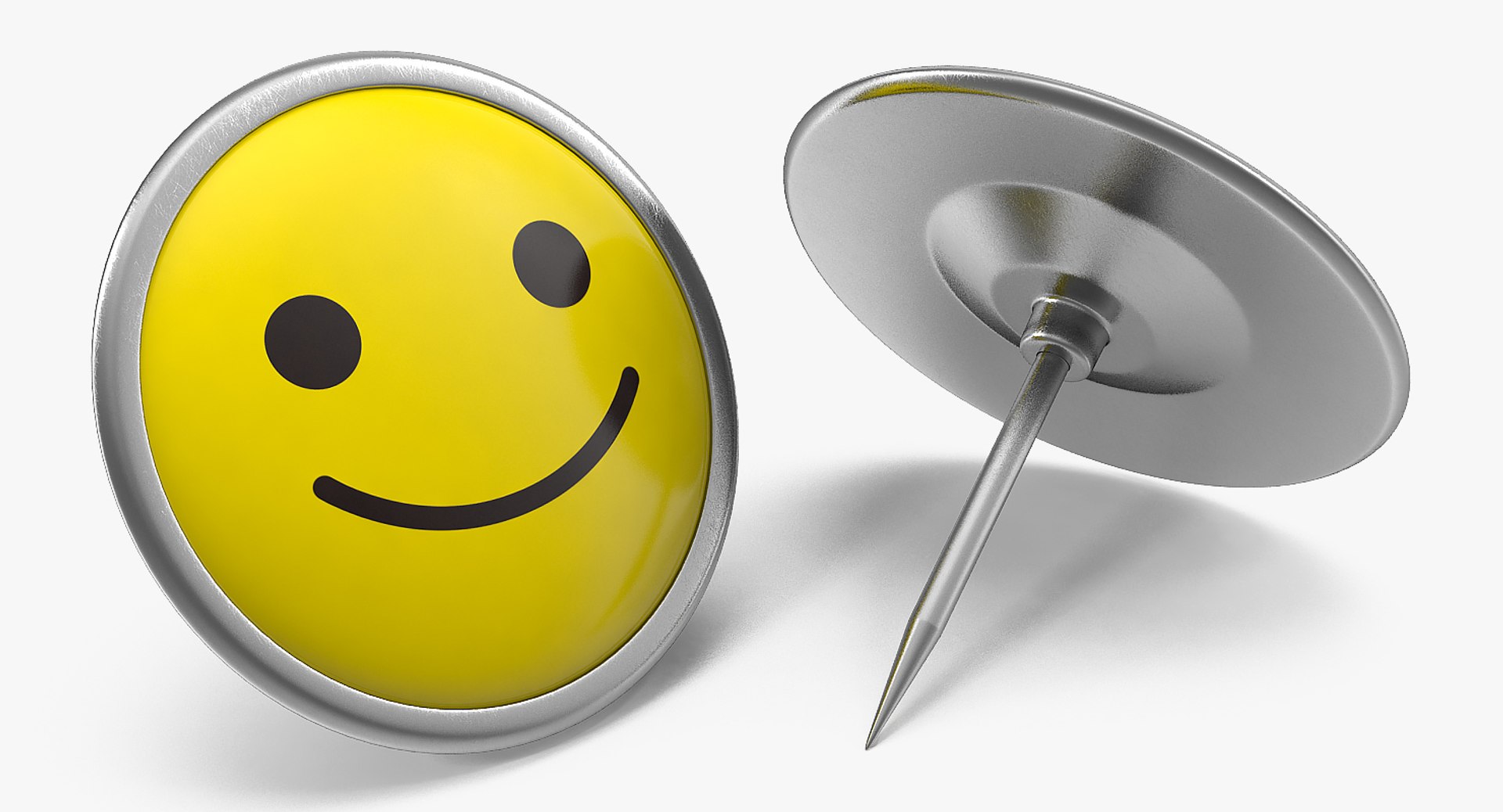 happy smiley pin 3D https://p.turbosquid.com/ts-thumb/BA/QZ5YaI/jZW4B91D/happysmileypinmb3dmodel003/jpg/1562791136/1920x1080/fit_q87/cf6604c5ce5f7553e85420fc13354aea498c9263/happysmileypinmb3dmodel003.jpg