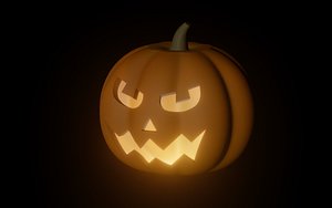 Carved Pumpkin 3D model