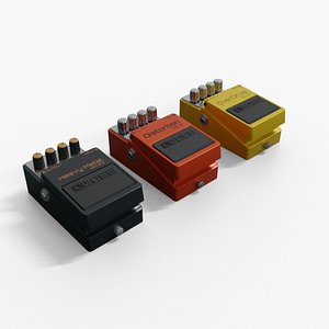 3 Guitar Pedal 3D model