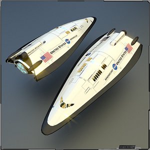 3d concept space shuttle