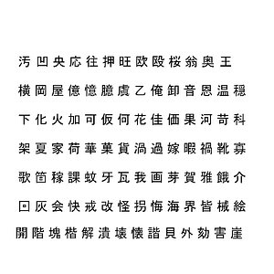 3D common chinese characters set2