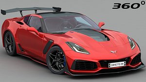 3D chevrolet corvette zr1 c7 model