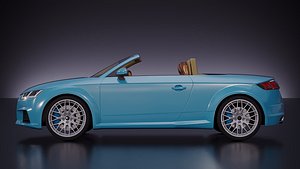3D model Audi TT Roadster cabriolet 2017