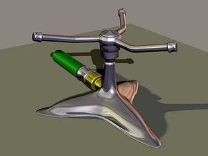 water sprinkler obj