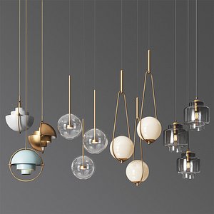 - ceiling light 8 3D model