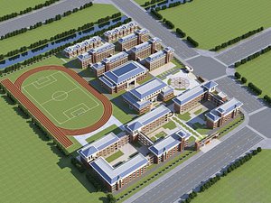 3D High School Campus