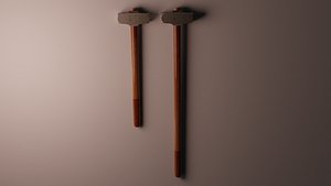 3D hammer tool model
