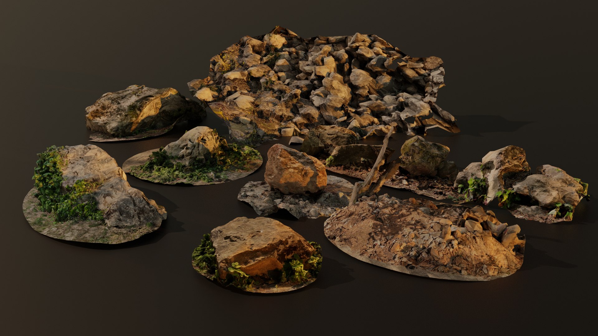 3D Rock Scan Pack 1 - TurboSquid 1898210